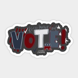 My Voting Shirt Sticker